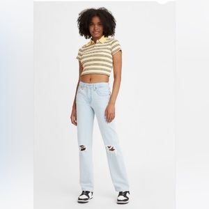 Levi’s Low-Pro Jeans baggy skater style light wash vintage 25